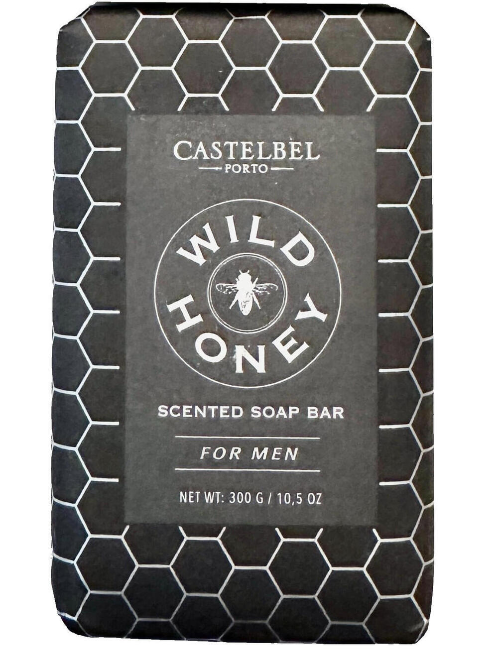 NEW Castelbel Porto Men's Wild Honey Scented Bath Soap Bar 10.5 oz Portugal Made